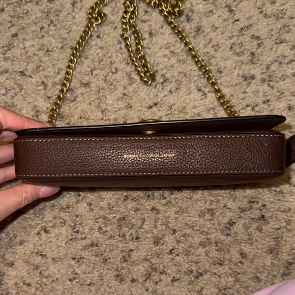Coach Mila Crossbody Bag Brown with Gold Chain - Picture 2 of 10